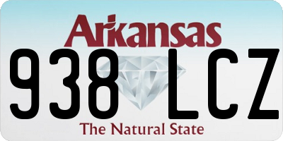 AR license plate 938LCZ