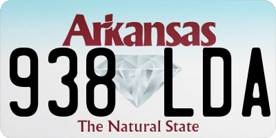 AR license plate 938LDA