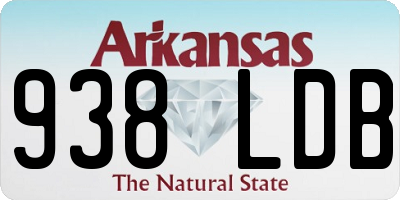 AR license plate 938LDB