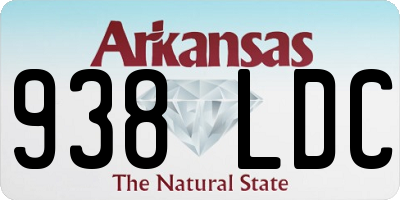 AR license plate 938LDC
