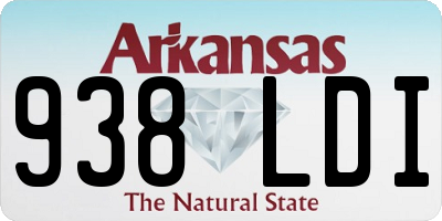 AR license plate 938LDI