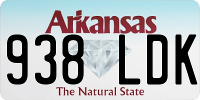 AR license plate 938LDK