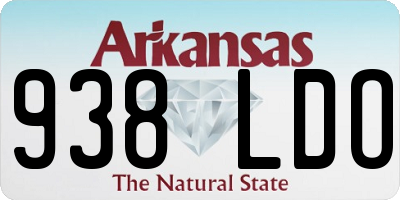AR license plate 938LDO