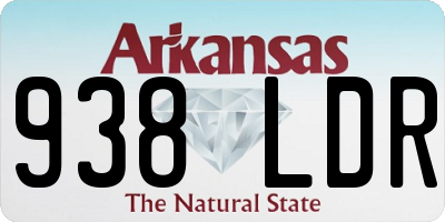 AR license plate 938LDR