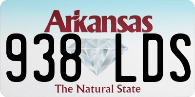 AR license plate 938LDS