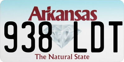 AR license plate 938LDT