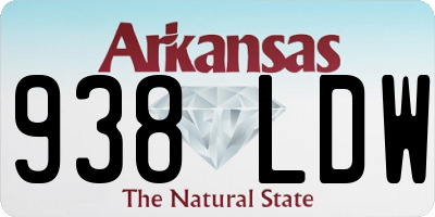 AR license plate 938LDW