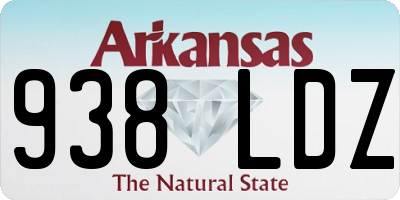 AR license plate 938LDZ