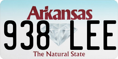 AR license plate 938LEE