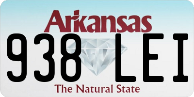 AR license plate 938LEI