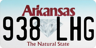 AR license plate 938LHG