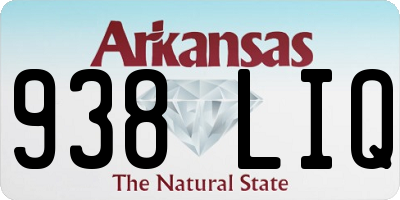 AR license plate 938LIQ