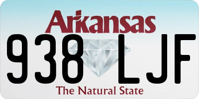 AR license plate 938LJF