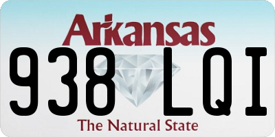 AR license plate 938LQI