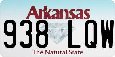 AR license plate 938LQW