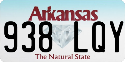 AR license plate 938LQY