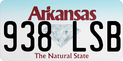 AR license plate 938LSB