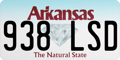 AR license plate 938LSD