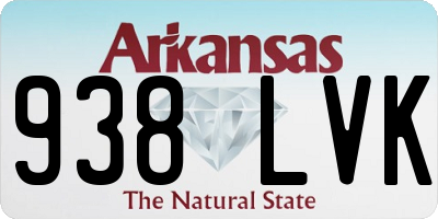 AR license plate 938LVK
