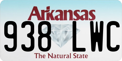 AR license plate 938LWC