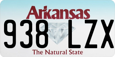 AR license plate 938LZX