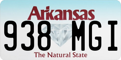 AR license plate 938MGI