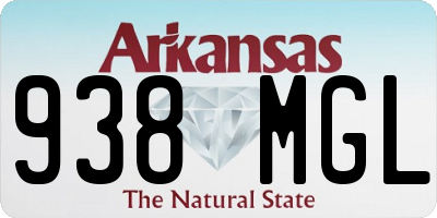 AR license plate 938MGL