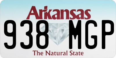 AR license plate 938MGP