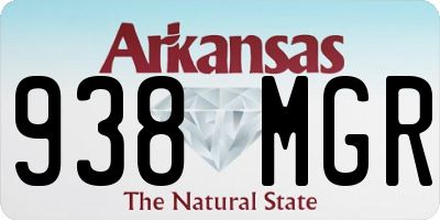AR license plate 938MGR