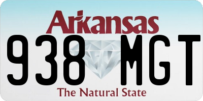 AR license plate 938MGT