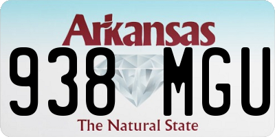 AR license plate 938MGU