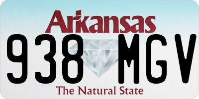 AR license plate 938MGV