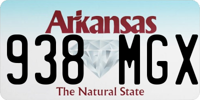 AR license plate 938MGX