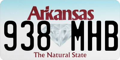 AR license plate 938MHB