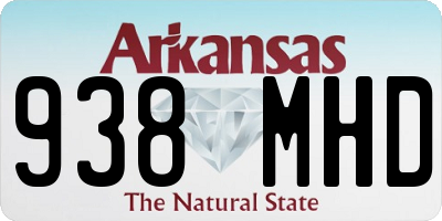 AR license plate 938MHD