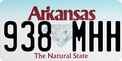 AR license plate 938MHH