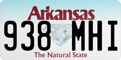 AR license plate 938MHI