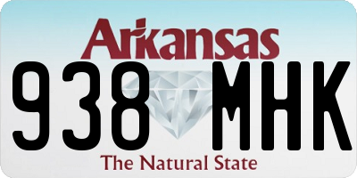 AR license plate 938MHK