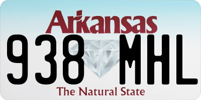 AR license plate 938MHL