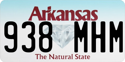 AR license plate 938MHM