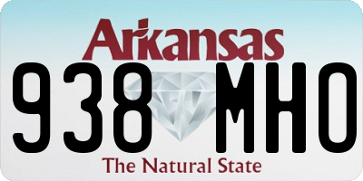 AR license plate 938MHO