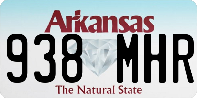 AR license plate 938MHR