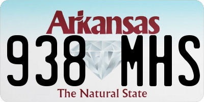 AR license plate 938MHS