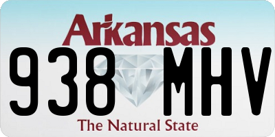 AR license plate 938MHV