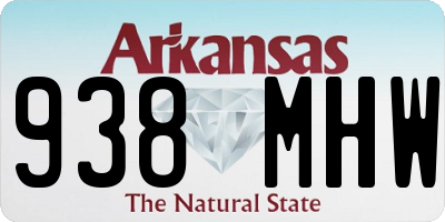 AR license plate 938MHW