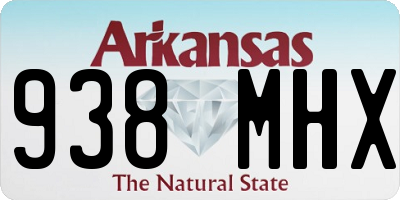 AR license plate 938MHX