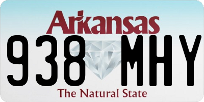 AR license plate 938MHY