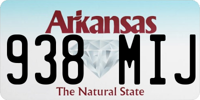 AR license plate 938MIJ