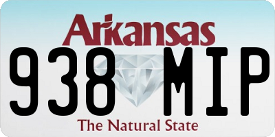 AR license plate 938MIP