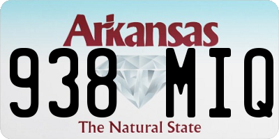 AR license plate 938MIQ